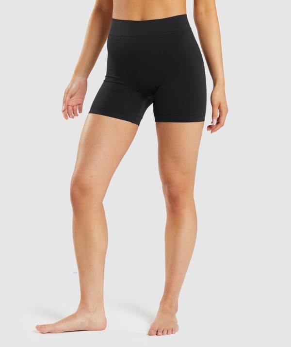 Damske Spodne Pradlo Gymshark Seamless Boxers Čierne | IV2340685